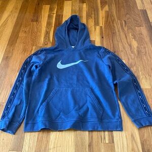 Nike Boys Blue Hooded Sweatshirt Size XL